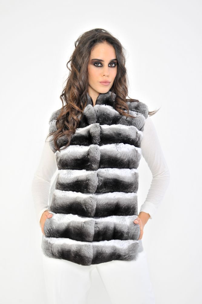 Chinchilla and Cashmere Gilet