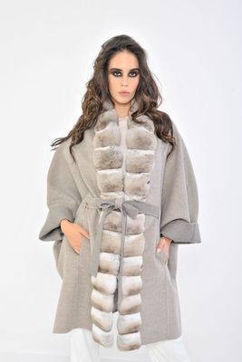 Chinchilla Trim Cape