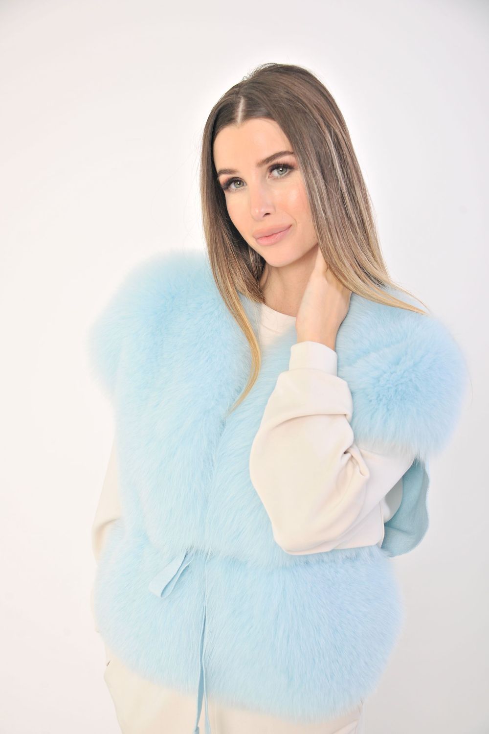 Gilet maglia e volpe - Acqua