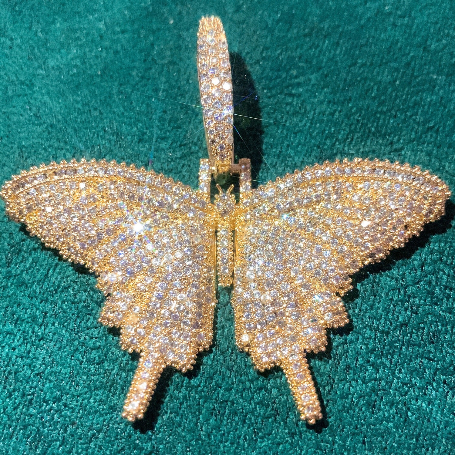 Hip Hop Butterfly Pendant (Gold And Silver Available)