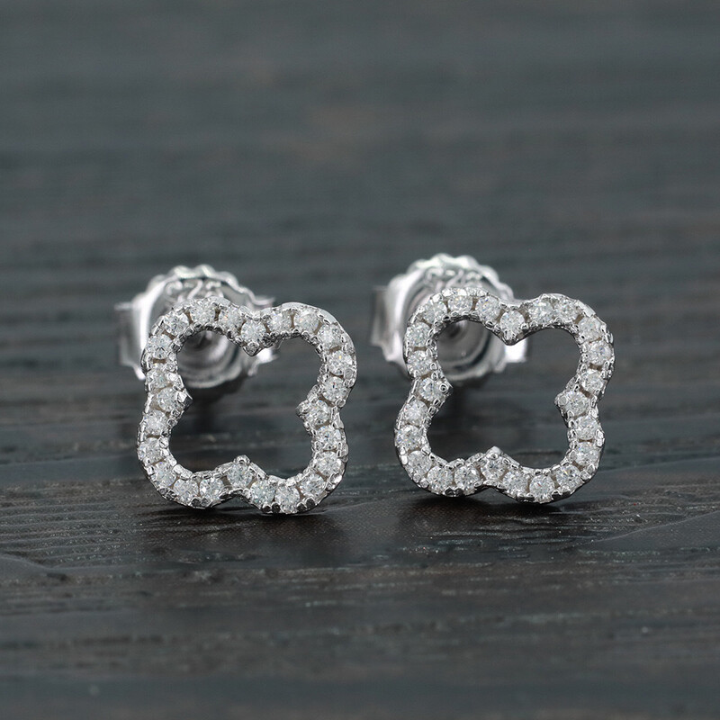 S925 Silver High Quality Mosan Diamond Stud Earring
