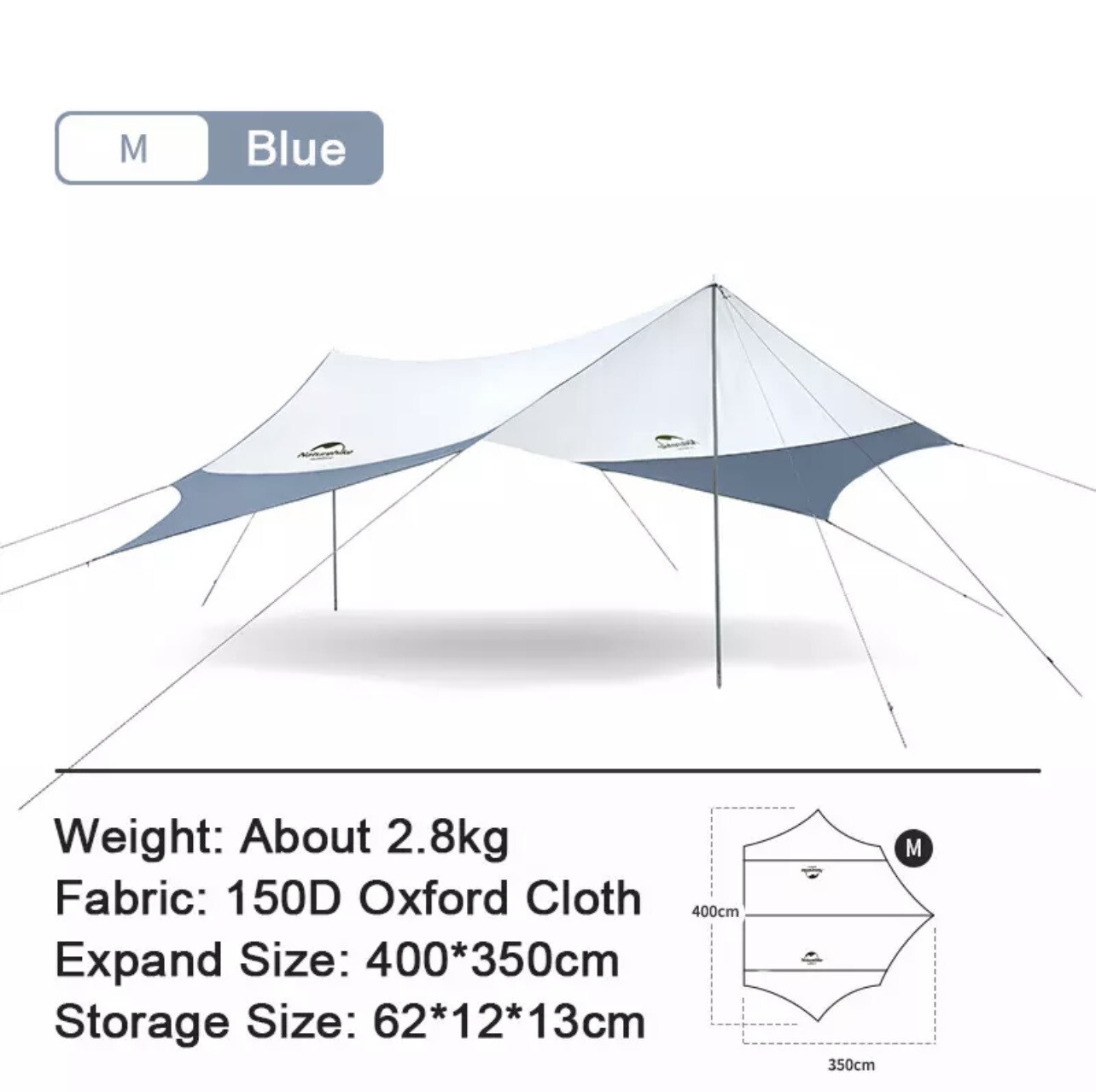 Naturehike Sun Shade, SIZE: MEDIUM