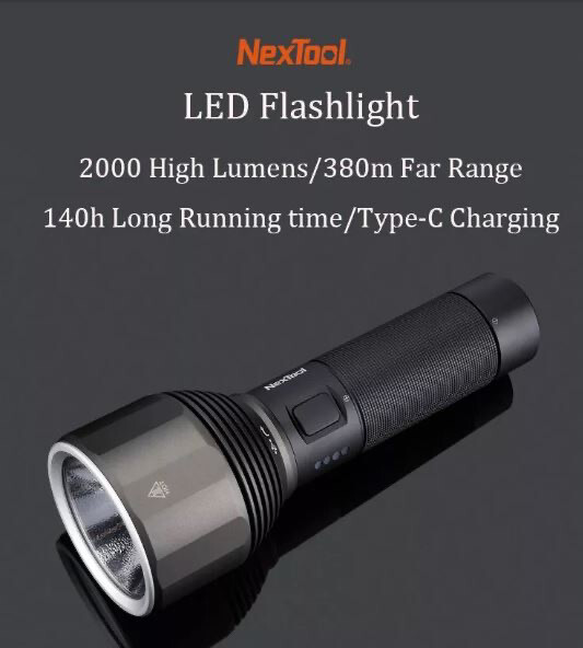 Nextool Pro Flashlight 2000 Lumen