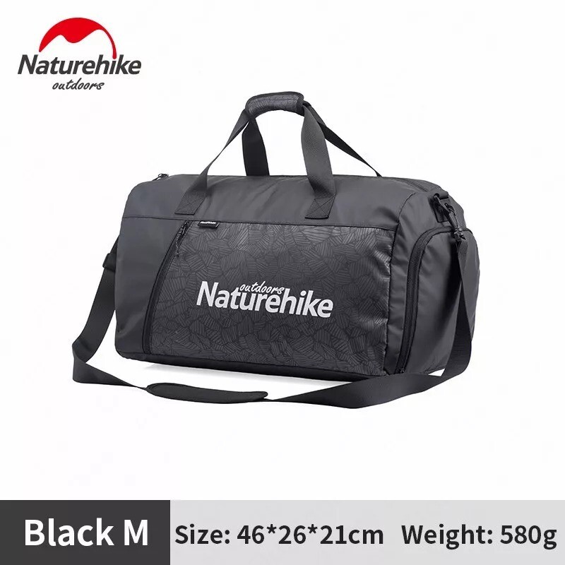 Naturehike Gym Bag, COLOR: BLACK, SIZE: MEDIUM 20L