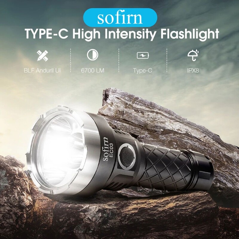 EC03 6700 Lumens Flashlight