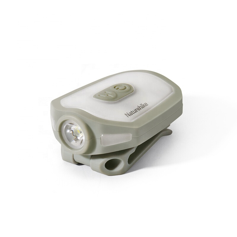 Naturehike Outdoor Hat Clip Light, Color: Gray Green