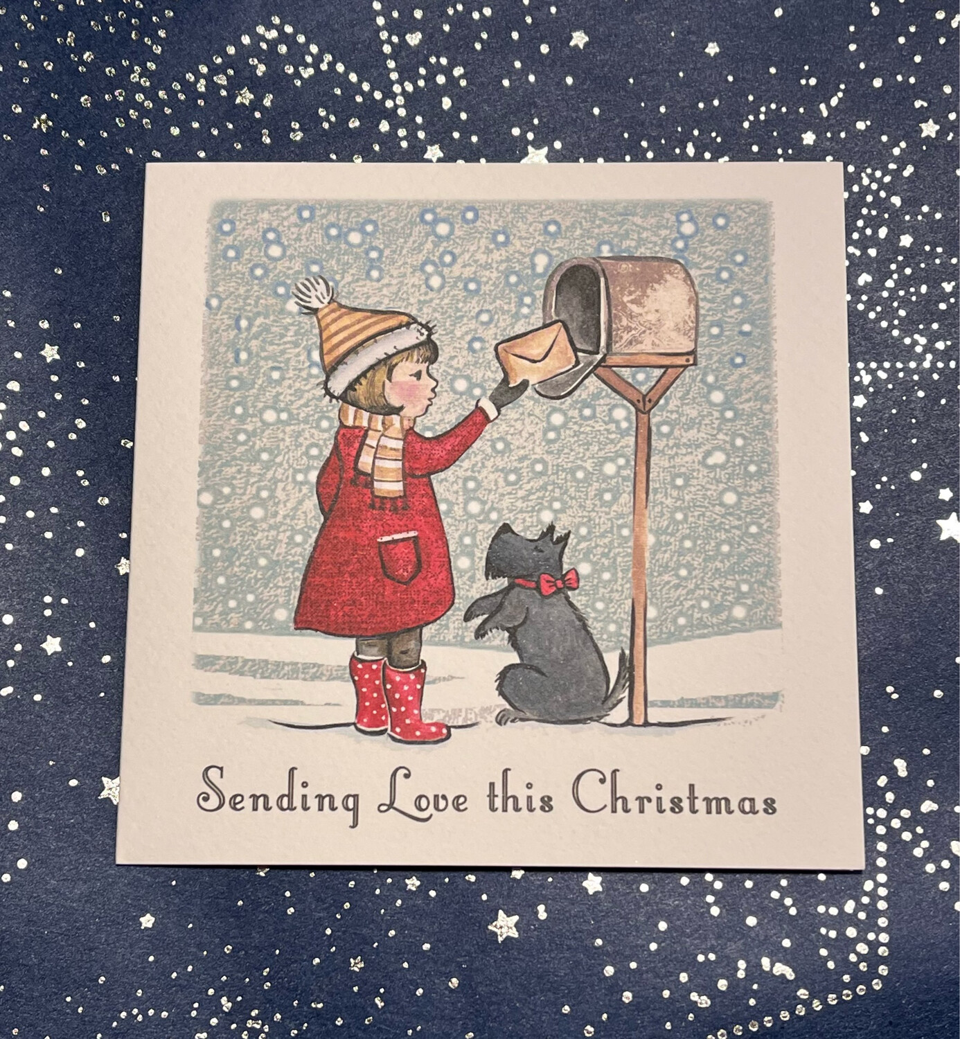 'Sending Love' Christmas Cards. Buy one, get one free!