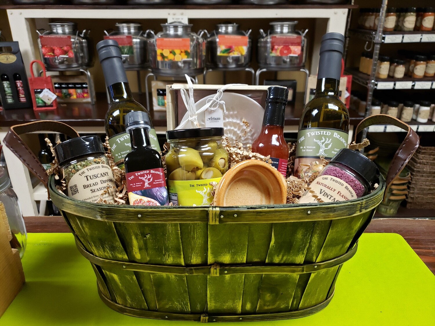 Custom Gift Basket Wrapping Large Basket