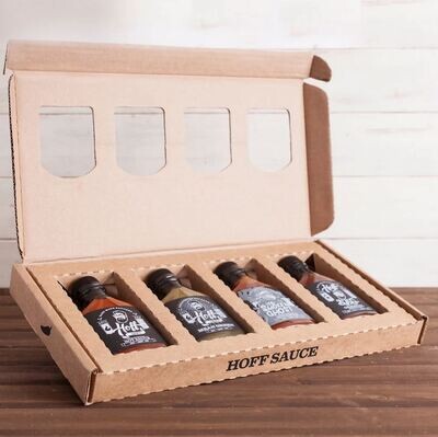 Hoff Sauce 4-Pack Mini-Flask Gift Box