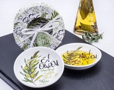 EV Olive Oil Dipping Dishes (Set of 2)