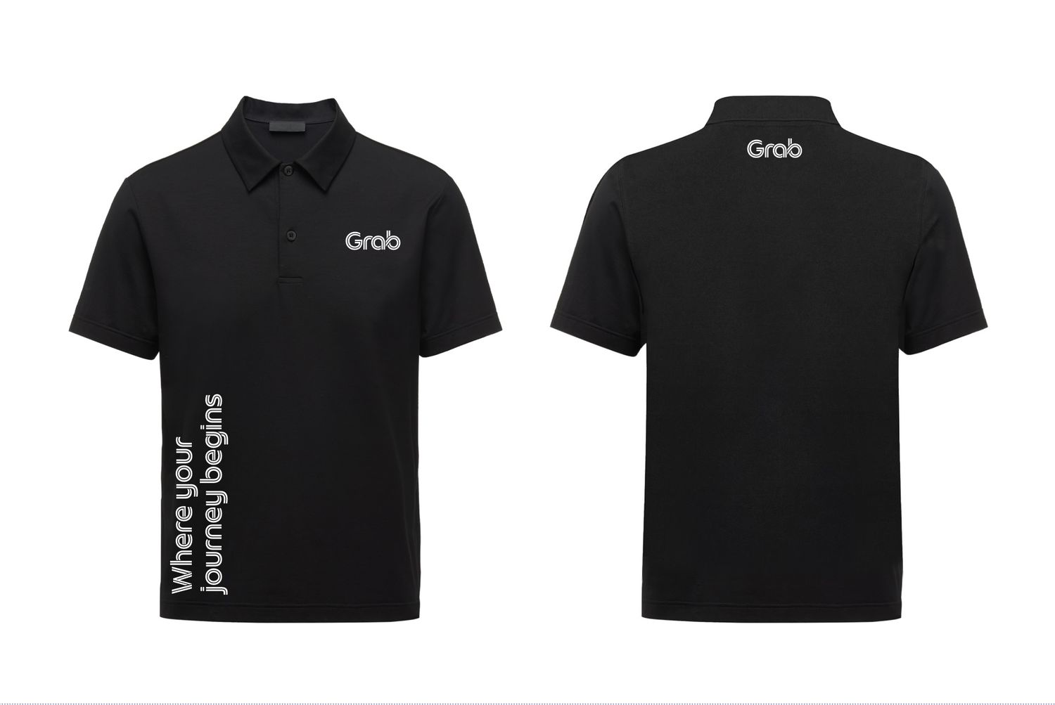 Grab Black Polo Shirt