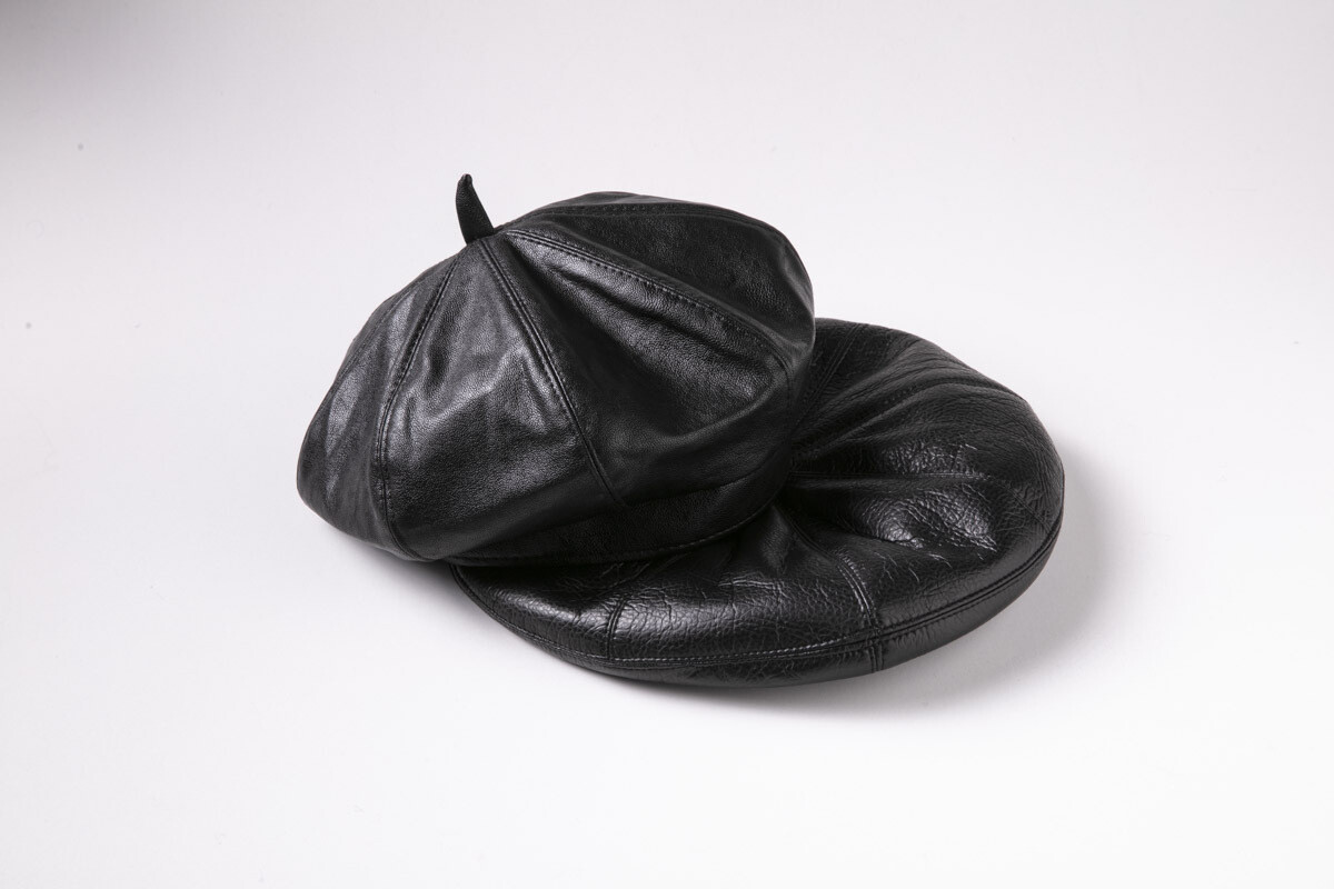 &quot;Du Jour&quot; Leather Béret