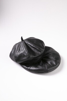 "Du Jour" Leather Béret