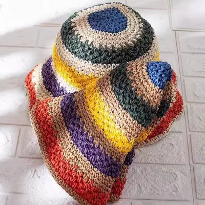 &quot;Solana&quot; Crochet Handmade Bucket hat