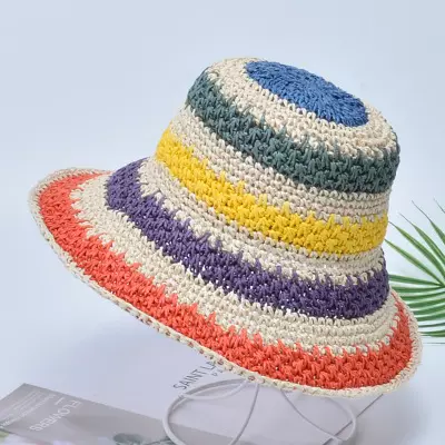 "Solana" Crochet Handmade Bucket hat