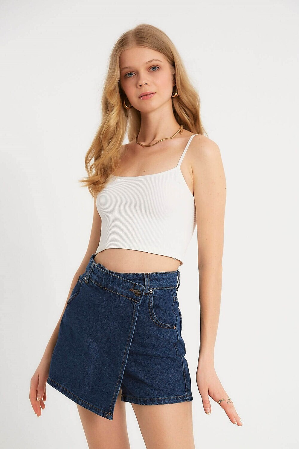 &quot;Sunday&quot; Denim Shorts