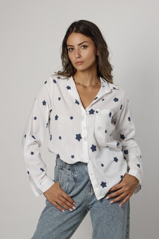 "Starry Night" Linen Shirt