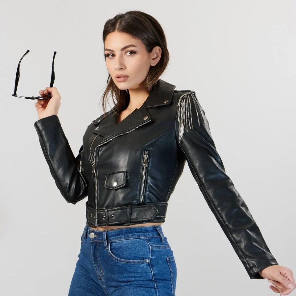 "Dramatic" Vegan Leather Jacket