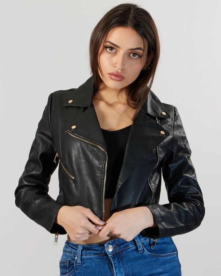 "Understated" Vegan Leather Jacket