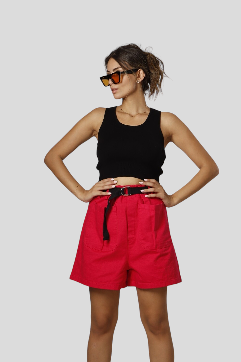 "Summer Bloom" Denim Shorts