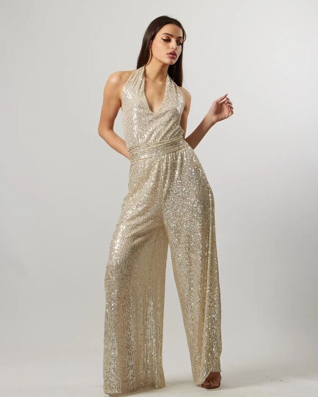"All Bling" Sequin Jumpsuit