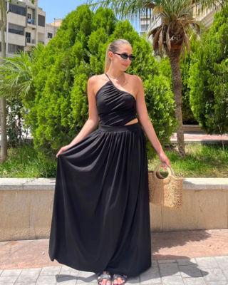 &quot;Jenifer&quot; Cut Out Maxi Dress