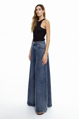 "Denimist" Wide Leg Jeans