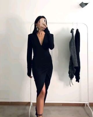 "Eleni" Black Dress