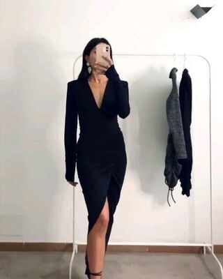&quot;Eleni&quot; Black Dress