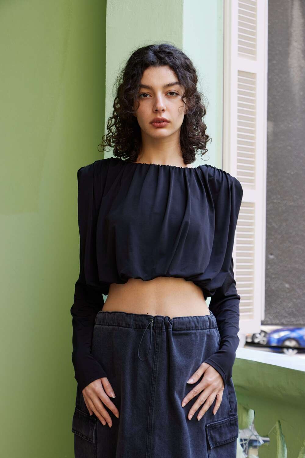 &quot;Maisie&quot; Top, Color: Black, Size: One size