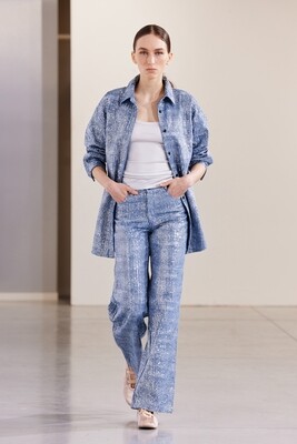 &quot;Boheme&quot; Sequined Jeans