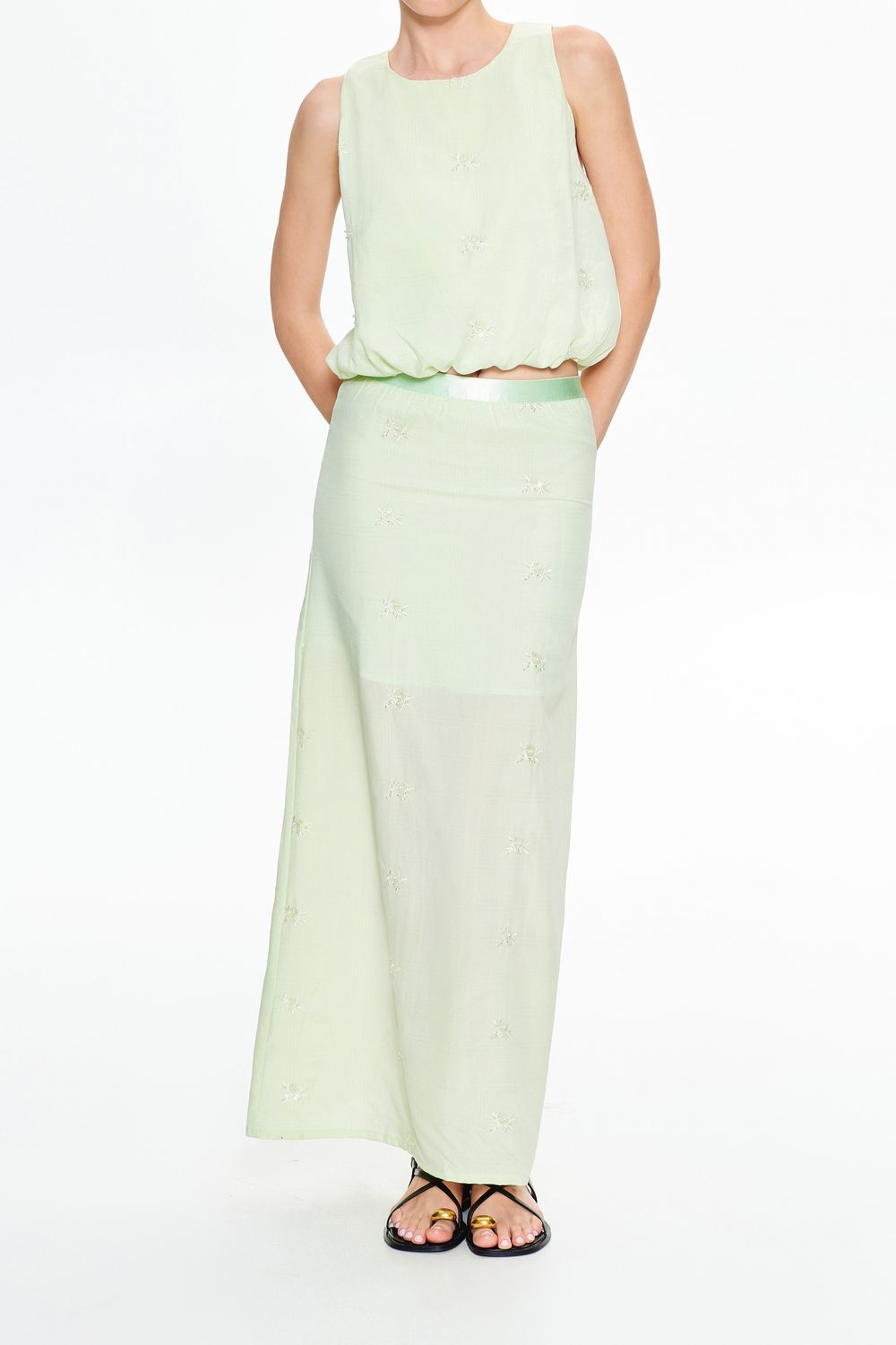 &quot;Miranda&quot; Set, Color: Green Water, Size: XS