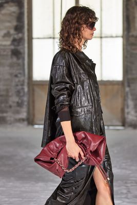 &quot;Out of the box&quot; Vegan Leather Shirt