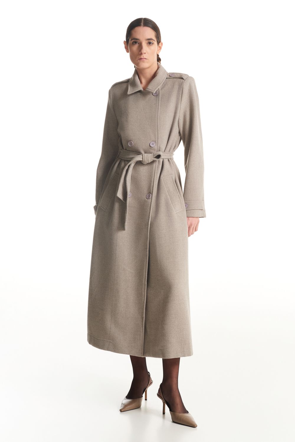 &quot;Trudie&quot; Coat, Color: Beige, Size: S/M