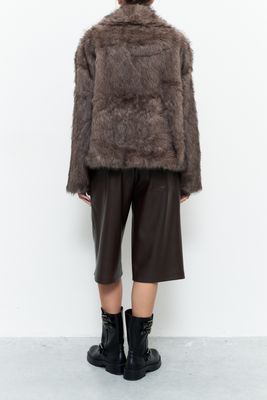 "Thalia" Faux Fur Jacket