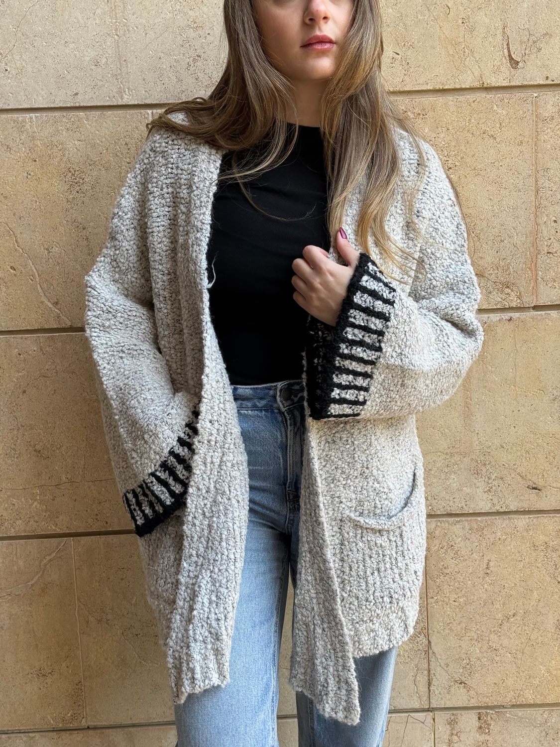 &quot;Erina&quot; Cardigan, Color: Cream, Size: One Size