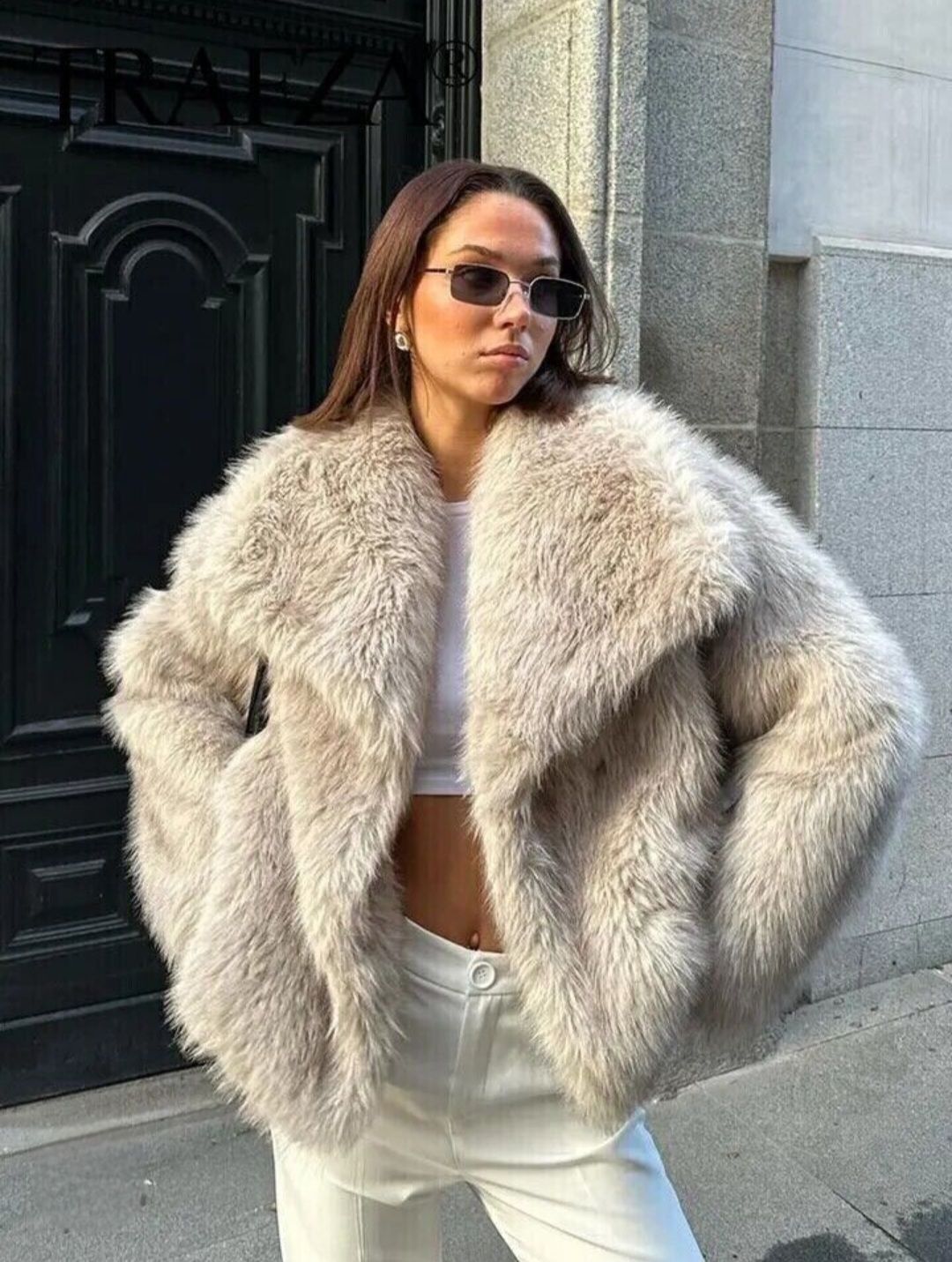 &quot;Millie&quot; Faux Fur Jacket
