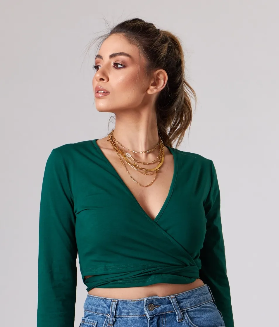 "Sweetheart" Wrap Top