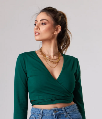 "Sweetheart" Wrap Top