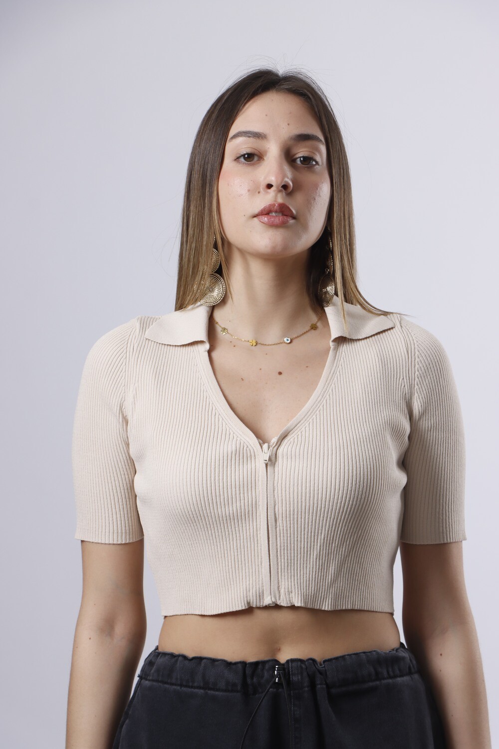 "It's a vibe" Top, Size: One Size, Color: Stone