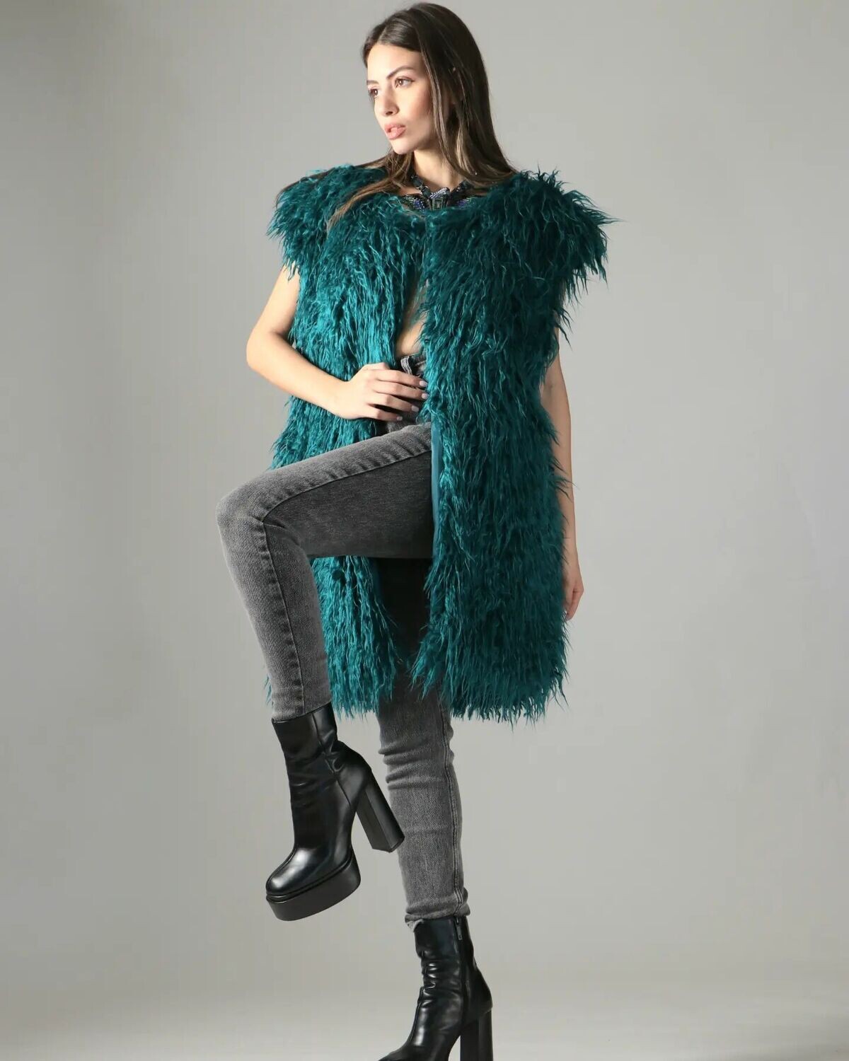"All Night Fur" Gilet