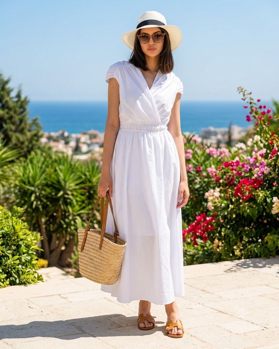 "Rosalia" White Dress, Color: White, Size: S