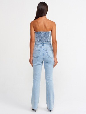 "Super Star" Denim Jumpsuit
