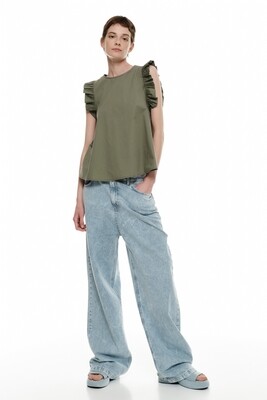 "Melanie" Popeline Top