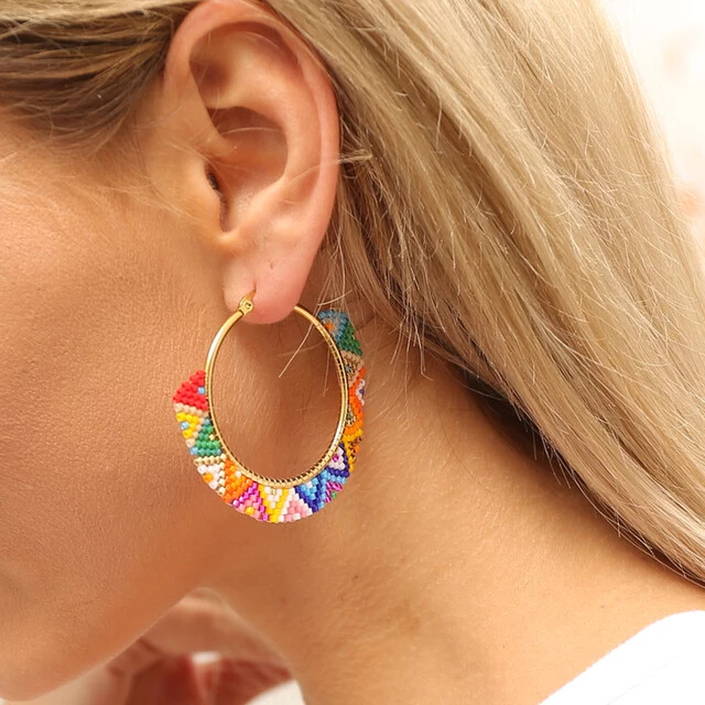 "Come Back Baby" Boho Hoops