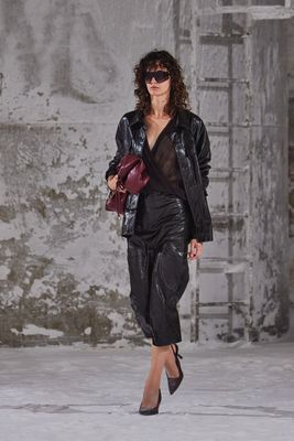 "Out of the box" Vegan Leather Shirt