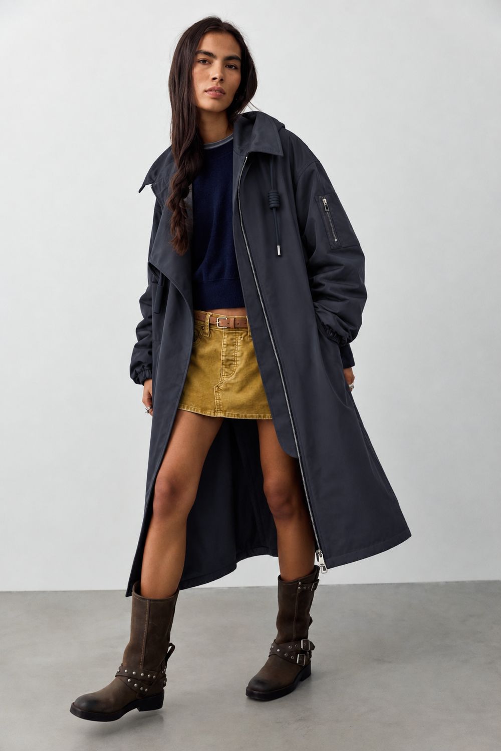 "Jolene" Parka, Color: Black, Size: S/M