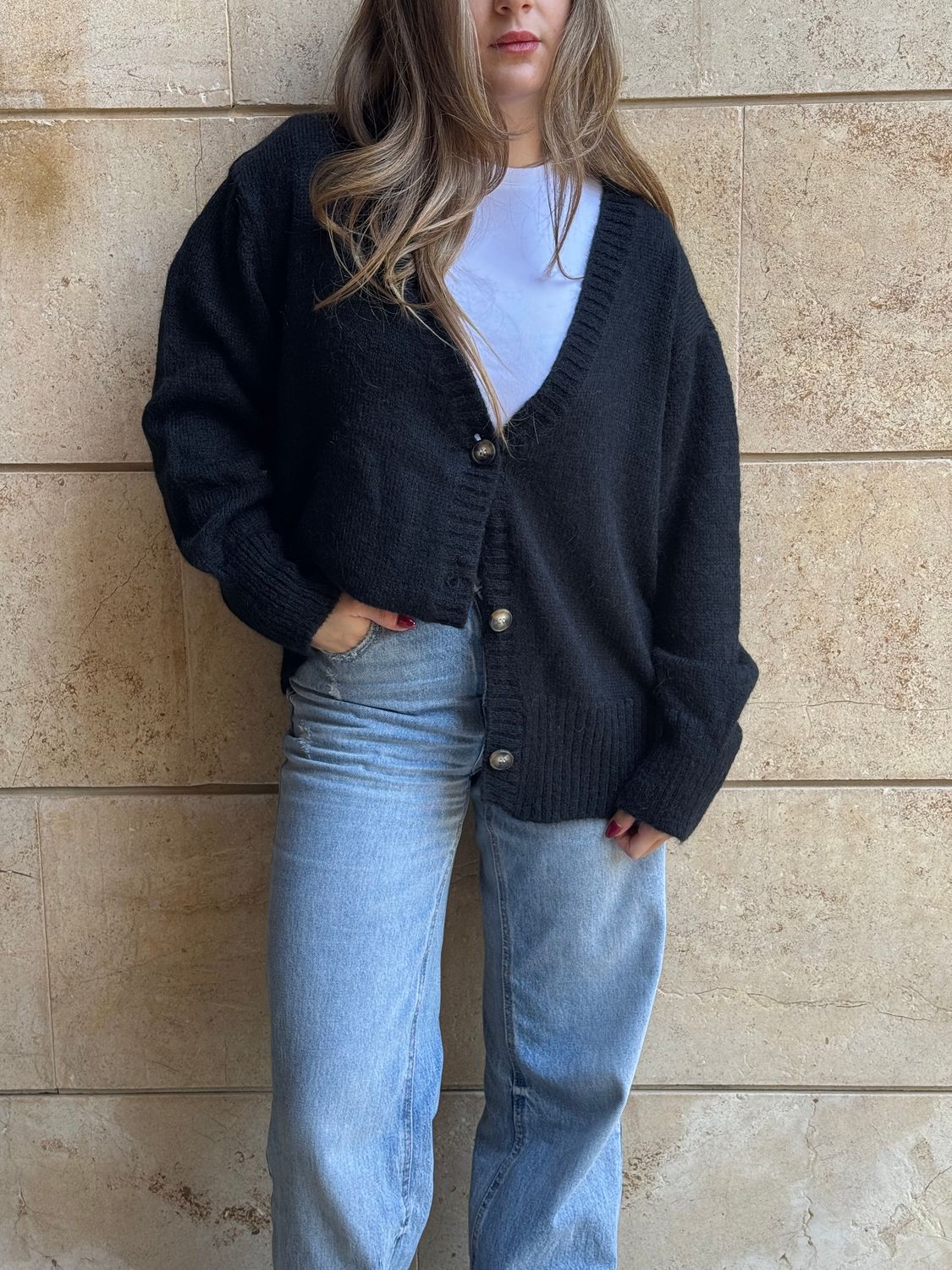 "Jackie" Cardigan, Color: Black, Size: One Size