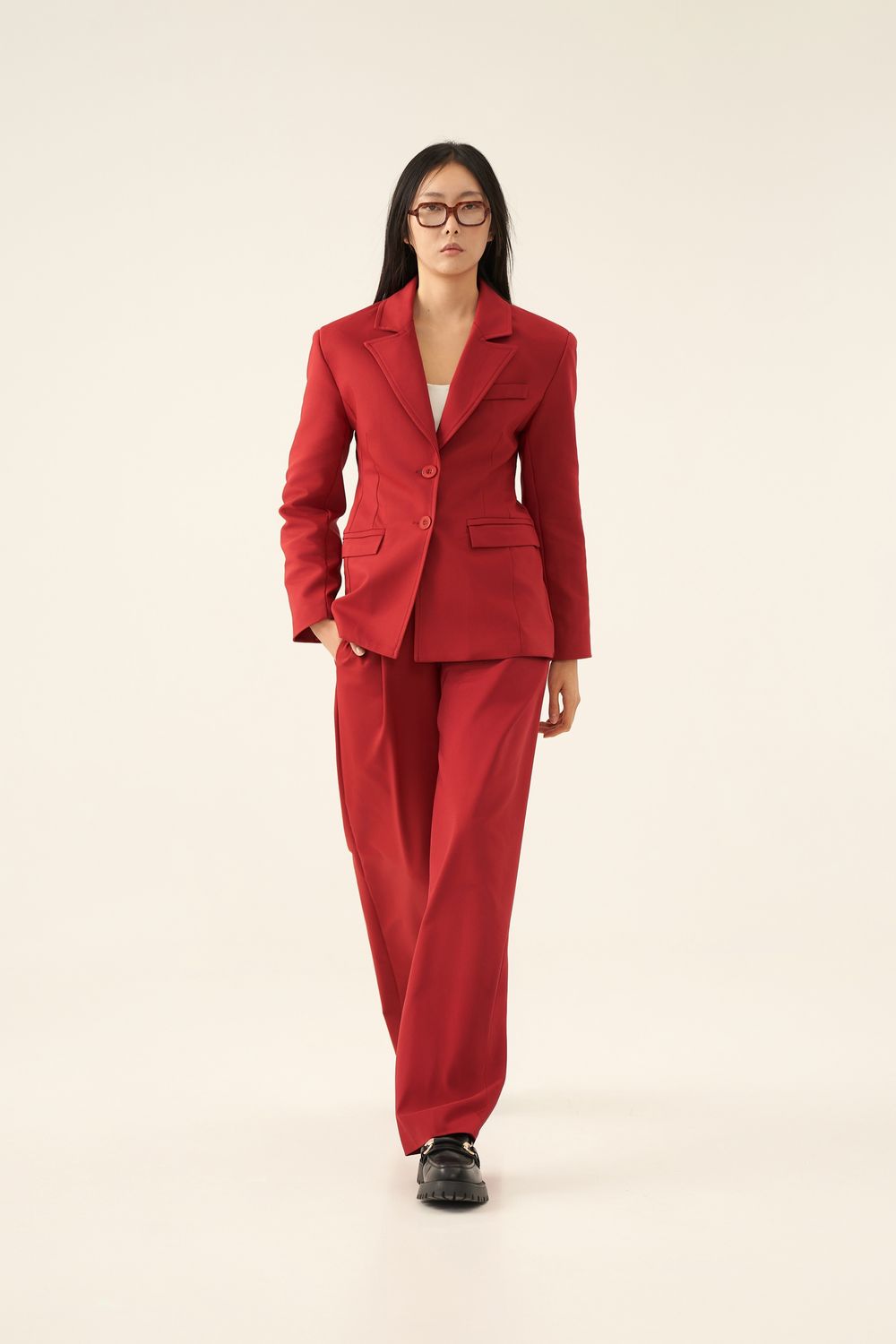 "Milley" Suit, Color: Bordeaux, Size: S