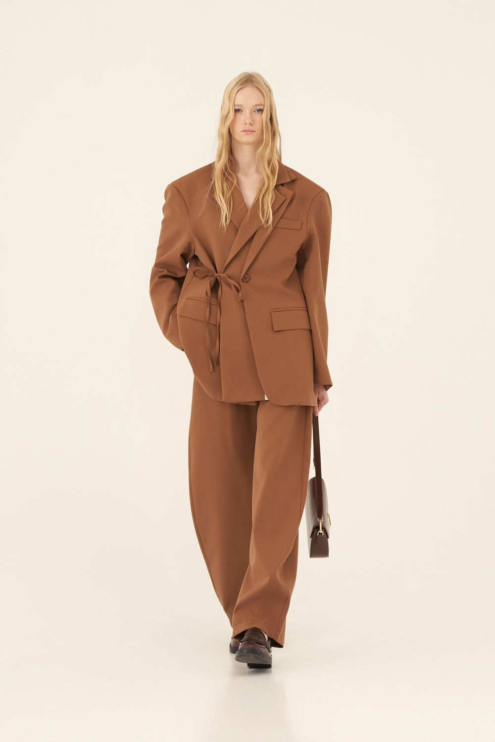 "Dee" Power Suit, Size: M, Color: Camel